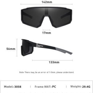 Cool Handsome Cycling Sunglasses for Men Women,Polarized Sports Sunglasses,Baseball Sunglasses,Hiking Sunglasses