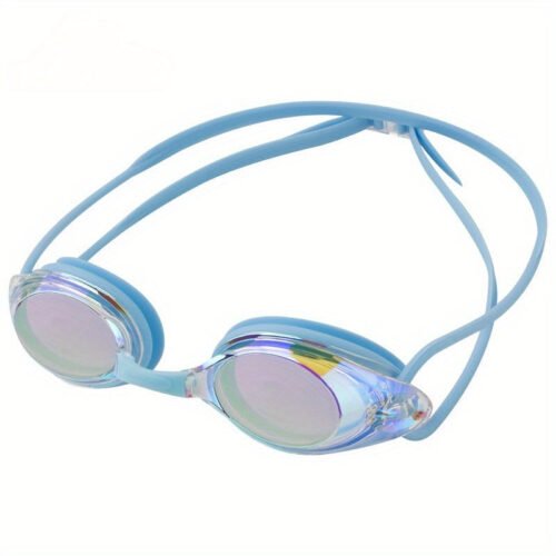 Adult Swimming Goggles, HD Electroplated, Anti-Fog Treatment, PC Material, Waterproof, Comfort Fit, for Ages 14+