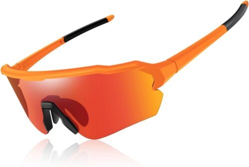 Polarized Cycling Glasses, UV400 TR90 Sports Sunglasses for Men Women