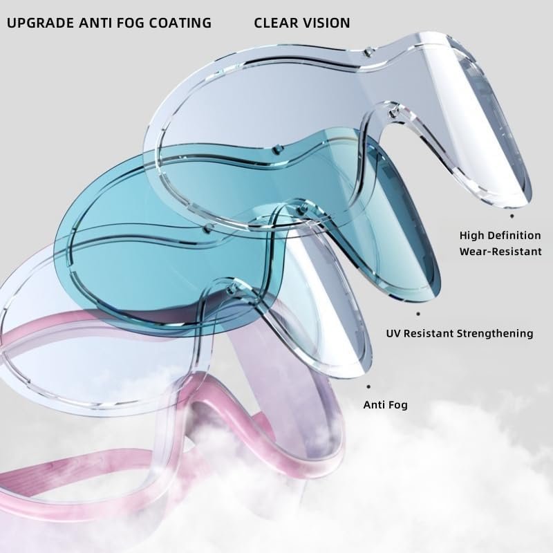 2pcs Adult Swim Goggles，Wide Vision Swim Goggles UV Waterproof Anti Fog Swimwear Eyewear Swim Diving Water Glasses Adjustable Swimming Goggles Women Men Sports Eyewear