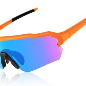 Polarized Cycling Glasses, UV400 TR90 Sports Sunglasses for Men Women