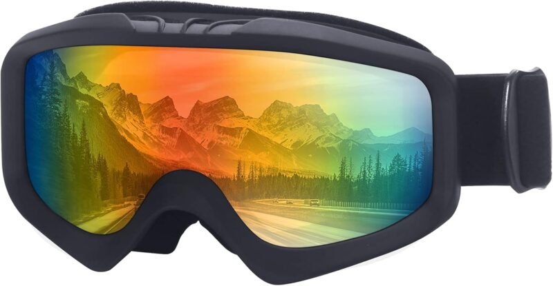 Ski Goggles,OTG Snow Snowboard Goggles for Men Women Snowmobile Skiing Skating SS6001