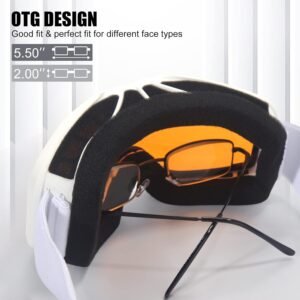 Ski Goggles,OTG Snow Snowboard Goggles for Men Women Snowmobile Skiing Skating SS6001