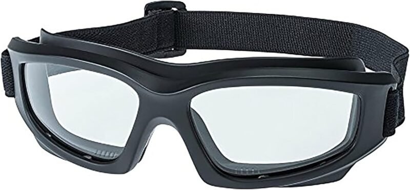 Motorcycle Goggles For Men: Heavy-Duty Motorcycle Riding Goggles /Hard Case, Cleaning Cloth, & Pouch