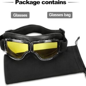 Motorcycle Goggle Vintage Riding Glasses Women Men Adult Dirt Bike Off-road Safety Sport Anti-scratch Eyewear Cycling