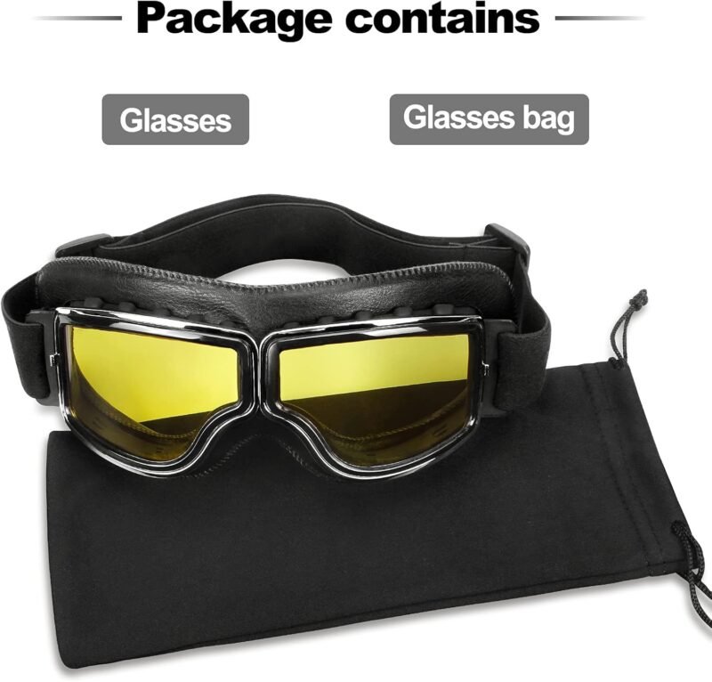 Motorcycle Goggle Vintage Riding Glasses Women Men Adult Dirt Bike Off-road Safety Sport Anti-scratch Eyewear Cycling